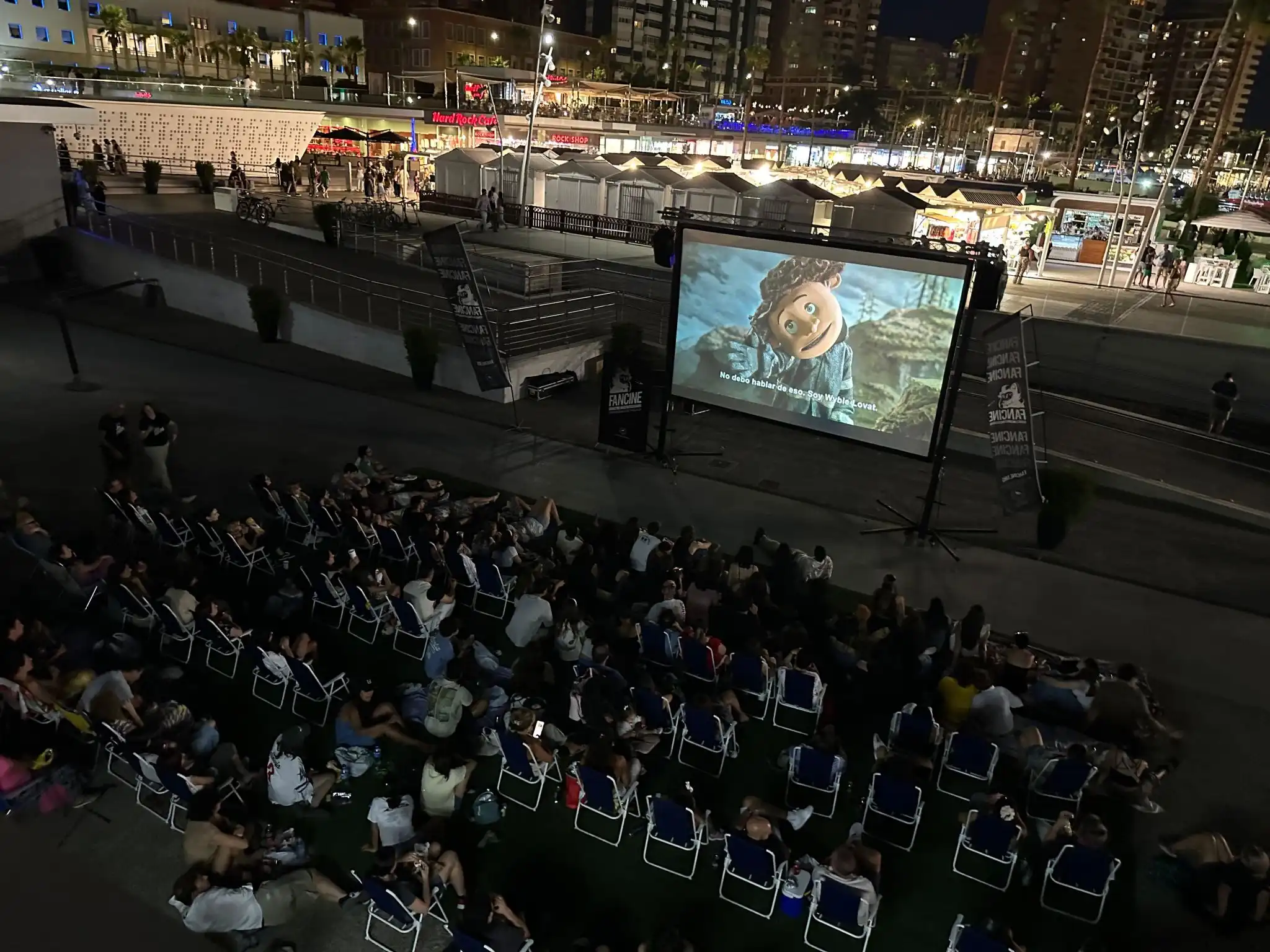 Cinelounge outdoor cinema project funded by ATC