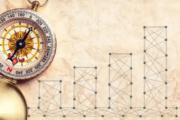 A stylized diagram of interconnected financial symbols and lines, representing a complex and tailored strategy.